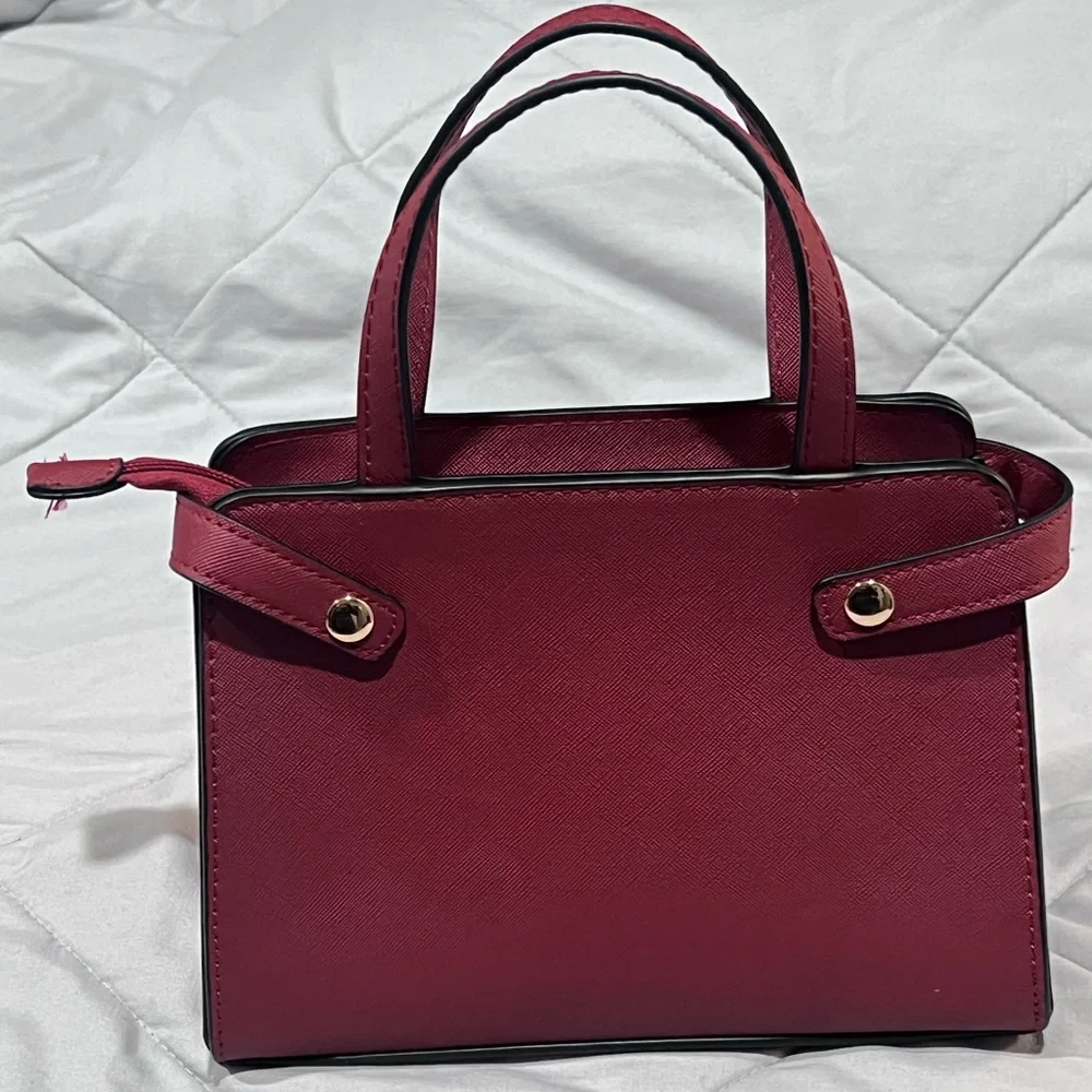 Nativo Southwestern Print Handbag – Red Trim, Structured Tote - Picture 2 of 7